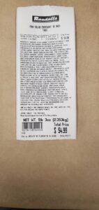 Tuna salad product recall