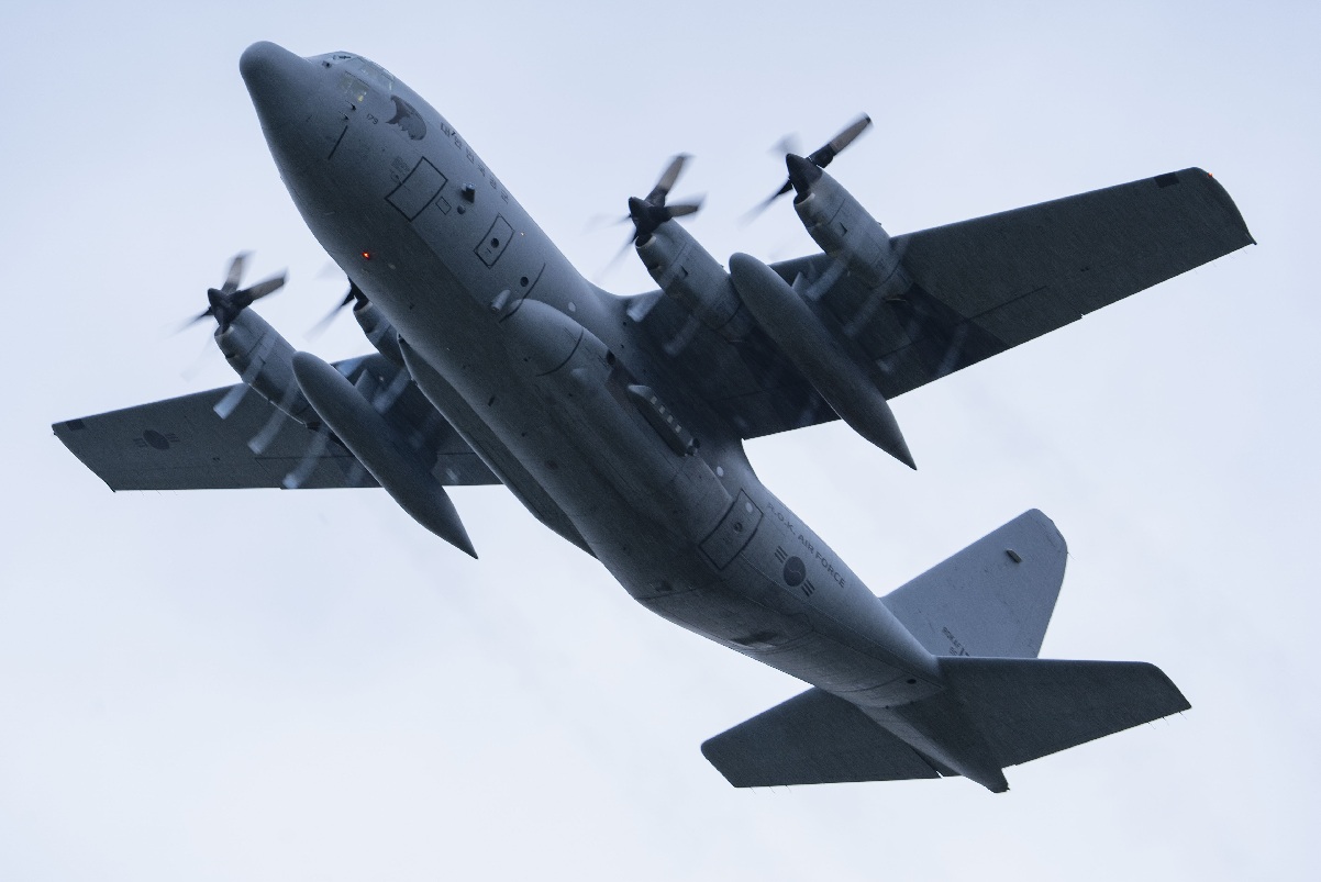 South Korean C-130 Takes Off