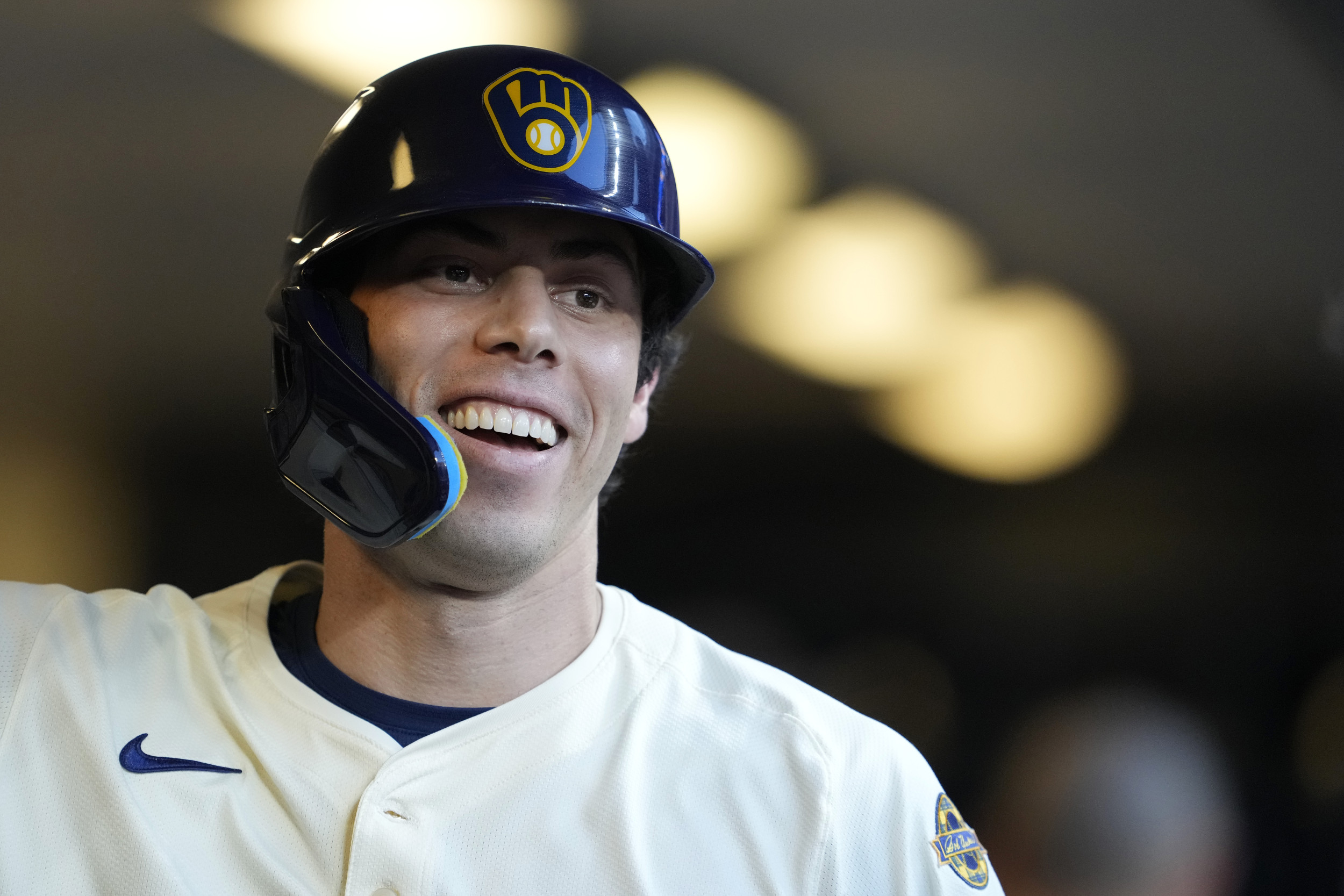 Brewers designated hitter Christian Yelich