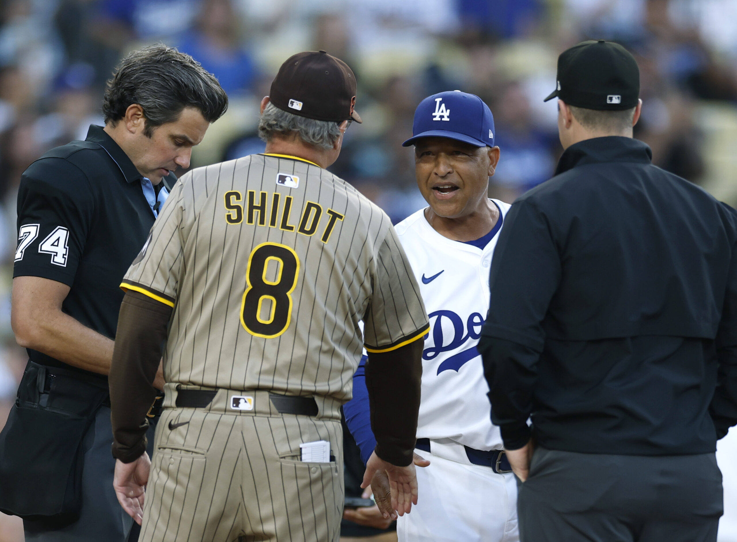 Los Angeles Dodgers manager Dave Roberts