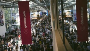 Gamescom 2024 crowd aerial
