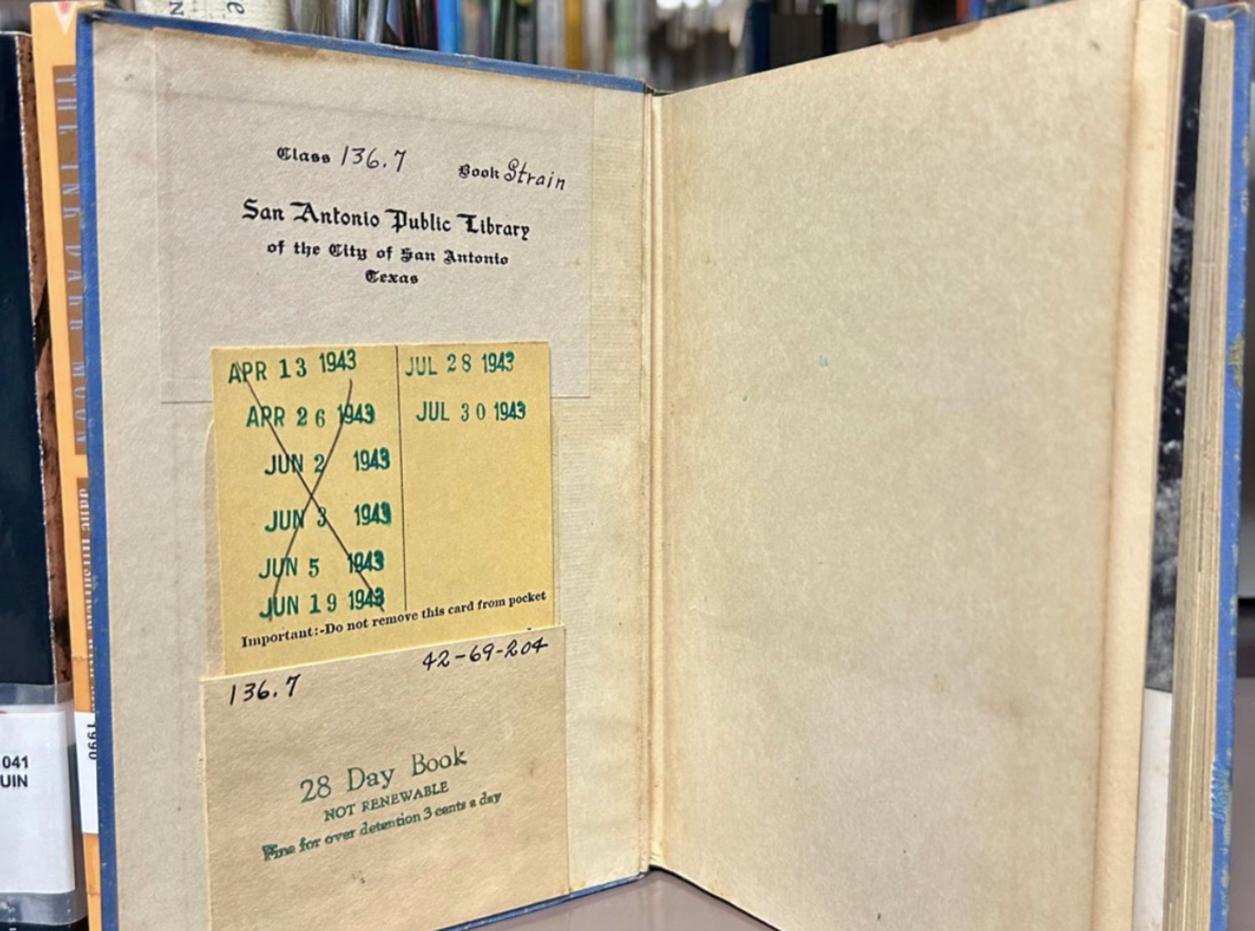 Library book overdue