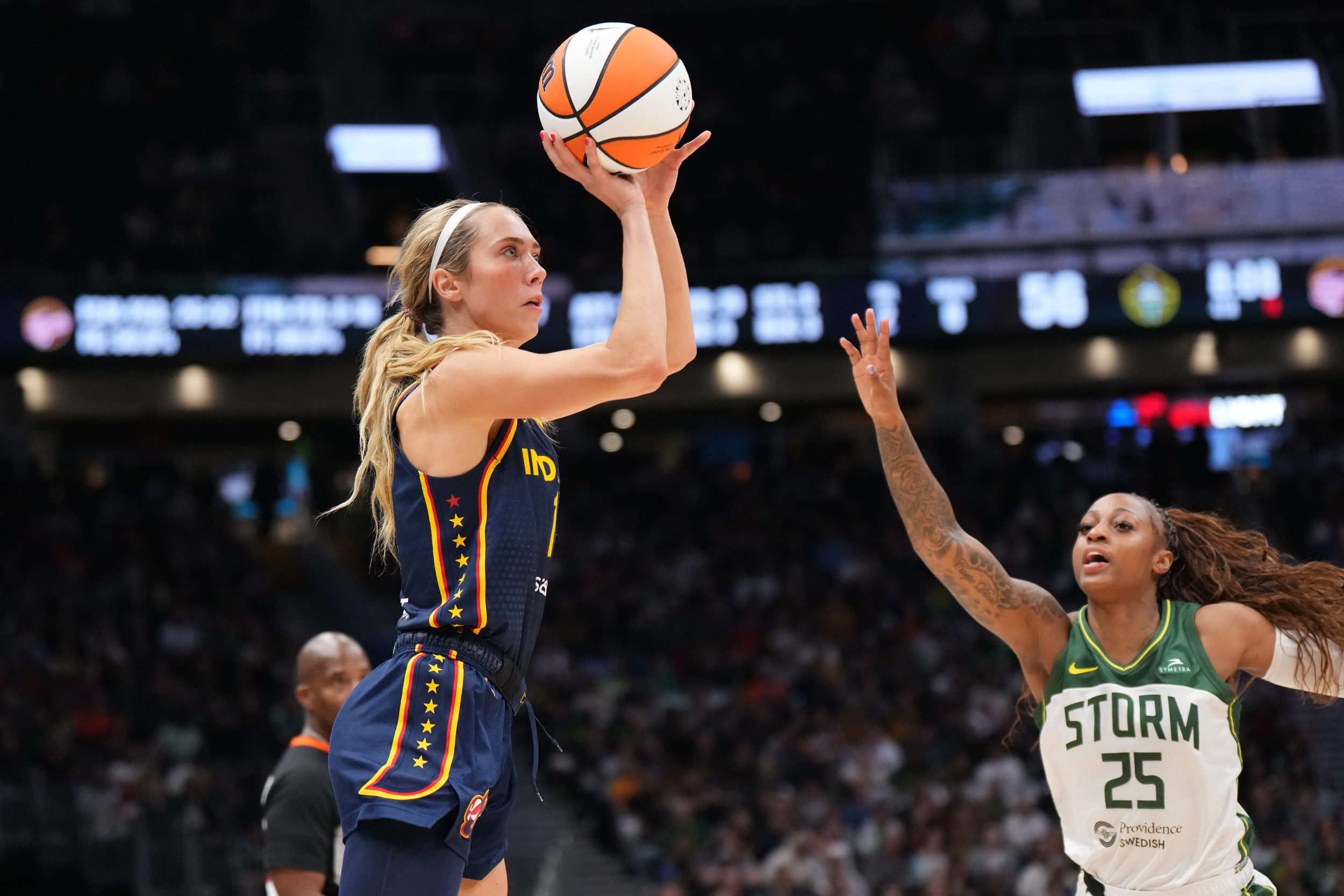 Lexie Hull #10 of the Indiana Fever