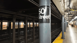 Man pushed onto train tracks at Midtown subway station in New York, police say