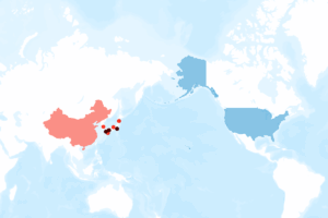 Map Shows F-35 Bases and Jet Fighter Carriers Near China