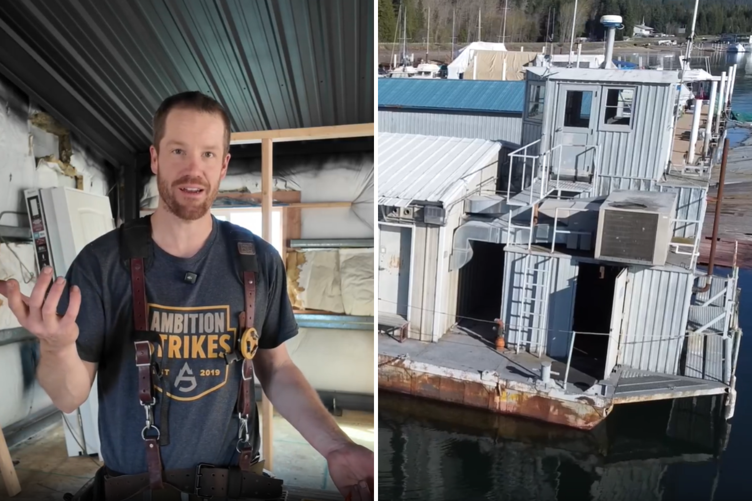 Millennial Couple Turn to Alternative Housing, Buy Declassified Navy Barge