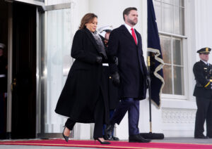 Kamala Harris and JD Vance