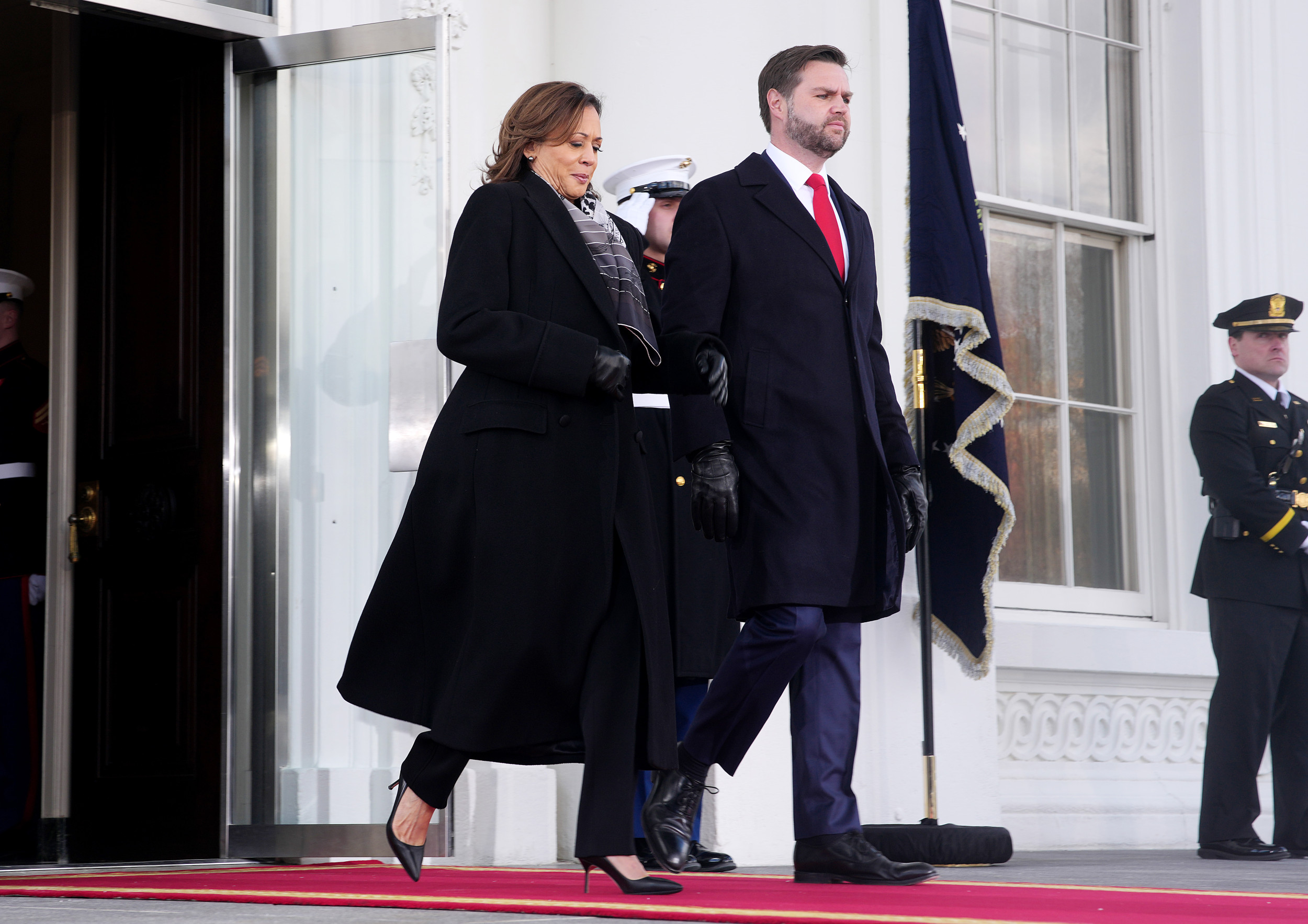 Kamala Harris and JD Vance