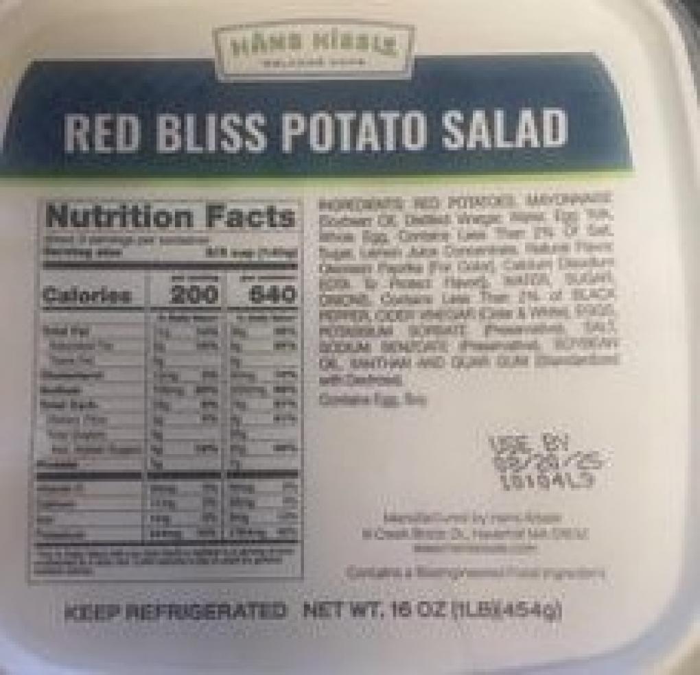 Potato salad recall