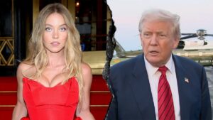 President Donald Trump reacted positively upon hearing that actress Sydney Sweeney is a registered Republican,