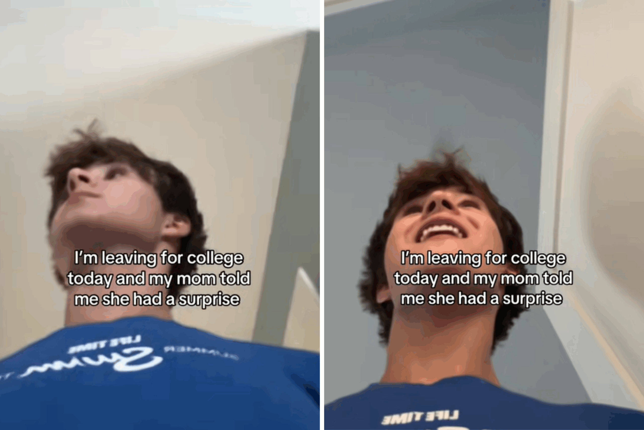 Son prepares to leave for college