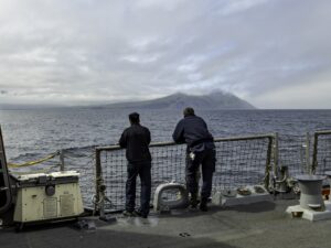 U.S. Navy Destroyer Transits North Pacific Ocean