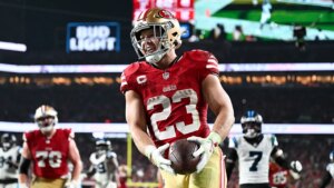 Christian McCaffrey leads 49ers past former Panthers team on Monday Night