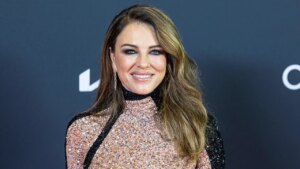 Elizabeth Hurley shares stunning red bikini photos to her Instagram